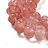 Cherry Quartz Glass Beads Strands G-G142-A04-01-4