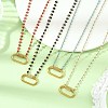 Handmade Enamel Beaded Necklaces NJEW-JN06628-1