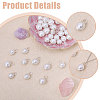40Pcs 2 Style Shell Pearl Pendants PALLOY-CA00028-4