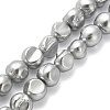 Electroplated Shell Pearl Beads Strands BSHE-C009-02-1