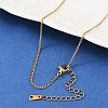 304 Stainless Steel Necklaces X-NJEW-E080-11G-1