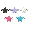 5 Sets 5 Colors Star Alloy Magnetic Clasps PALLOY-YW0001-29-2