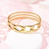 304 Stainless Steel Bangles BJEW-G749-03G-3
