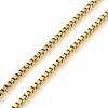 304 Stainless Steel Add a Bead Adjustable Box Chains Bracelets for Women BJEW-M307-01A-G-2