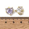 Brass Pave Cubic Zirconia Heart Charms KK-F929-04G-3