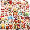 50Pcs Christmas Theme Cartoon Paper Stickers DIY-P085-08-1