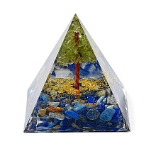 Orgonite Pyramid Resin Energy Generators DJEW-D013-06C