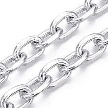 Aluminum Faceted Cable Chain CHA-N003-32S