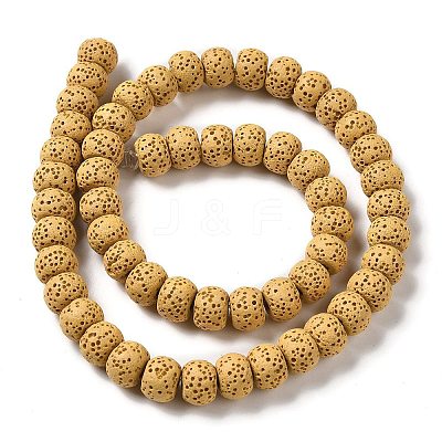 Natural Lava Rock Dyed Beads Strands G-Z036-B01-08-1