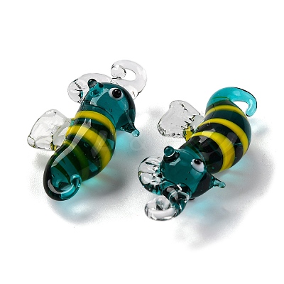 Handmade Lampwork Pendants LAMP-S068-08E-1