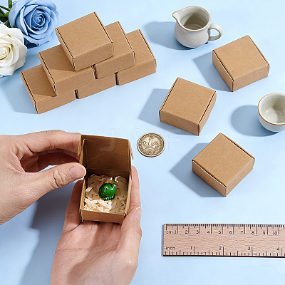60Pcs Foldable Square Paper Storage Gift Boxes CON-PH0003-63A-1