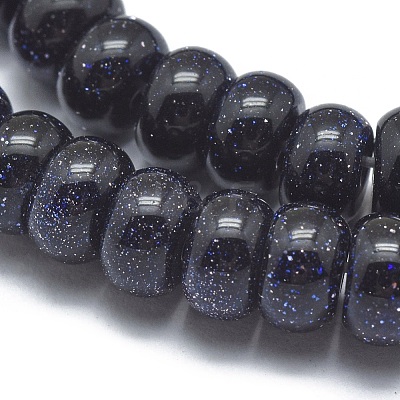 Synthetic Blue Goldstone Beads Strands G-G793-19A-02-1