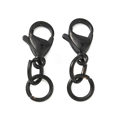 304 Stainless Steel Lobster Claw Clasps STAS-K313-01F-EB-1