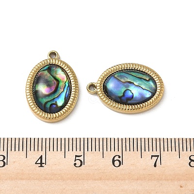Natural Paua Shell Pendants STAS-G397-08G-02-1