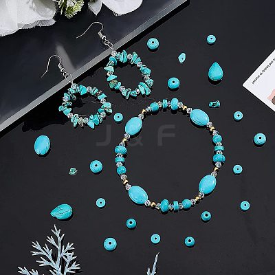 Dyed Synthetic Turquoise Beads G-AR0004-32-1