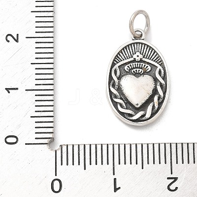 925 Sterling Silver Pendants STER-R008-04AS-06-1