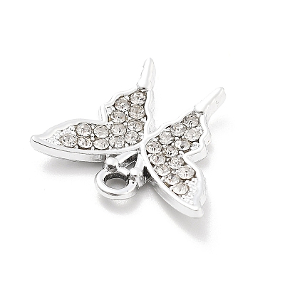 Alloy Rhinestone Pendants FIND-U026-25A-P-1