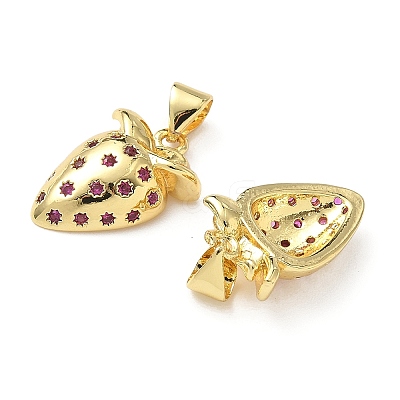 Brass Micro Pave Cubic Zirconia Pendants KK-L243-01G-03-1