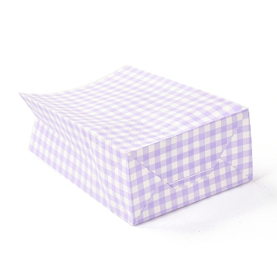 Rectangle with Tartan Pattern Paper Bags CARB-Z001-01A-1
