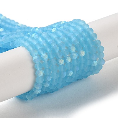 Imitation Jade Glass Beads Strands EGLA-YW0003-19B-07-1