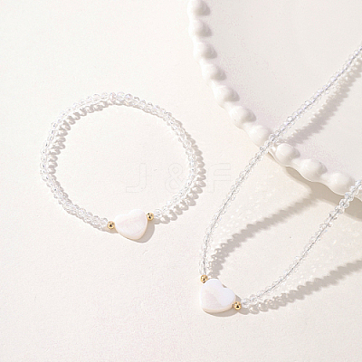 Glass Beaded Stretch Bracelets & Beaded Necklaces SS0956-3-1