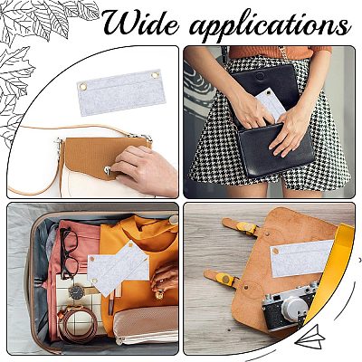 4Pcs 4 Style Wool Felt Purse Organizer Insert DIY-CN0002-11-1