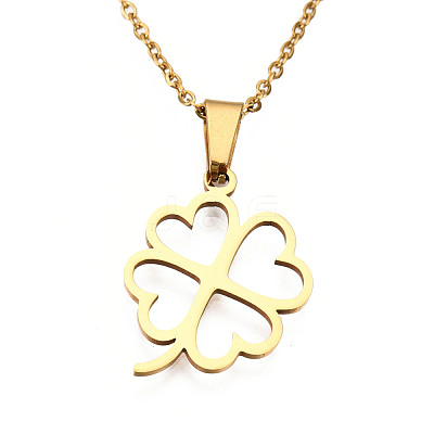 201 Stainless Steel Pendants Necklaces NJEW-S105-JN717-45-2-1