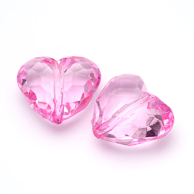 Transparent Acrylic Beads X-PL318Y-4-1