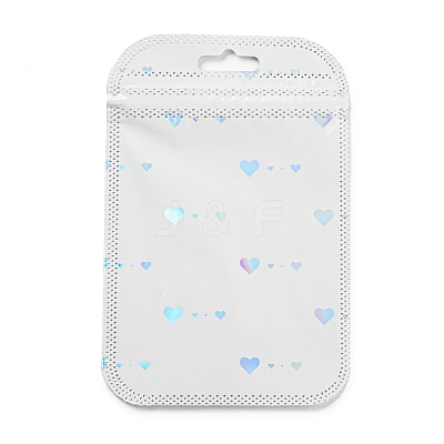 Rectangle Glitter Holographic Plastic Yin-yang Zip Top Gift Bags OPP-E004-01A-B02-1