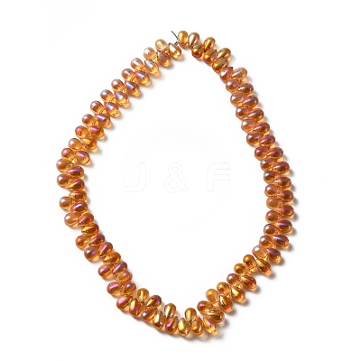 Electroplate Glass Beads GLAA-WH0023-29H-1