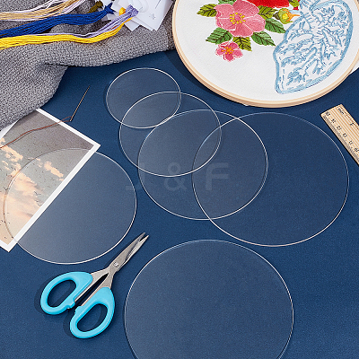 16Pcs 4 Styles Acrylic Plates AJEW-OC0005-32-1