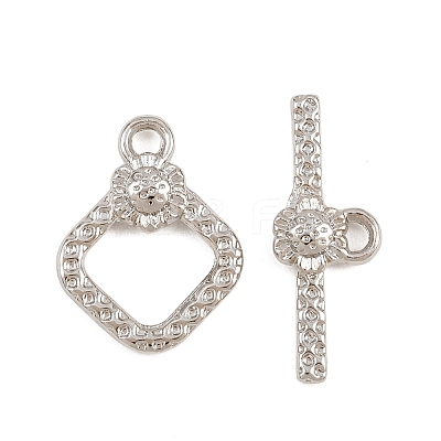 Brass Toggle Clasps KK-G548-34D-P-1