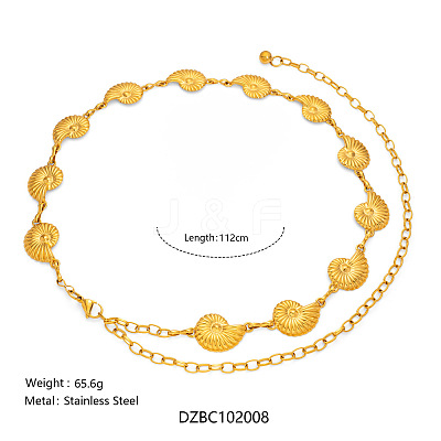 Summer Beach 304 Stainless Steel Link Chain Waist Belly Chains for Sexy Bikini FS-WGD8E2E-05-1