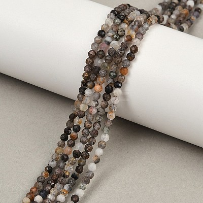 Natural Black Rutilated Quartz Beads Strands LS-G-RM250104-C3-1