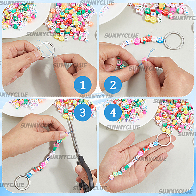 DIY Keychain Making Kits DIY-SC0031-89-1