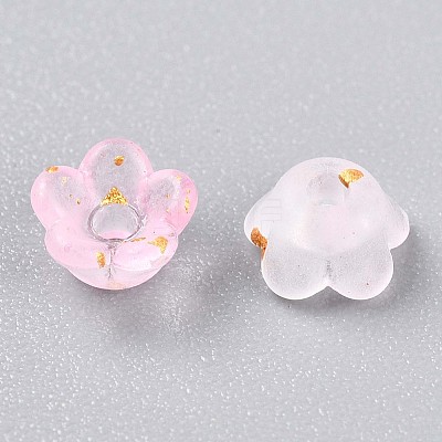 Frosted Transparent Acrylic Beads X-OACR-N137-72B-1