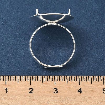 Adjustable Brass 4 Prong Ring Settings KK-K414-04A-S-1