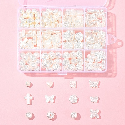 ABS Plastic Imitation Pearl Bead SACR-FS0001-82-1