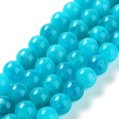 Dyed Natural Malaysia Jade Beads Strands G-G021-02C-02-1
