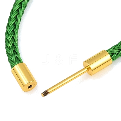 Braided Steel Wire Bracelet Making KK-CBA6056-03J-G-1