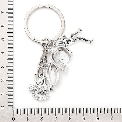 Zinc Alloy Keychains KEYC-I118-01ASP-02-1