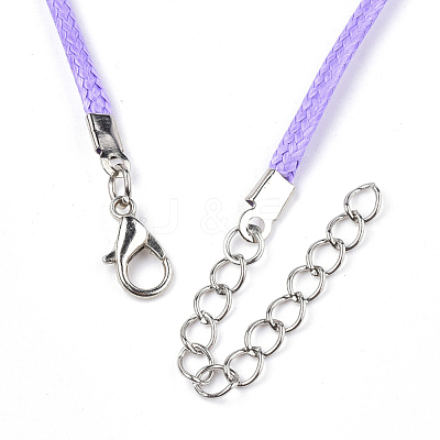 Waxed Cord Necklace Making X-NCOR-T001-43-1