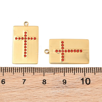 304 Stainless Steel Rhinestone Pendants RB-CBADC81-13G-02-1