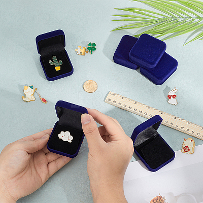 Velvet Jewelry Gift Storage Boxes CON-CY0001-01B-02-1