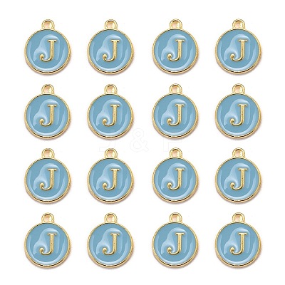 Golden Plated Alloy Enamel Charms LS-ENAM-S118-04J-1