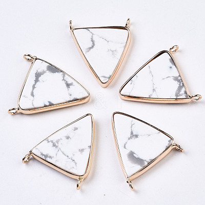 Natural Howlite Pendant Links G-S359-278-1
