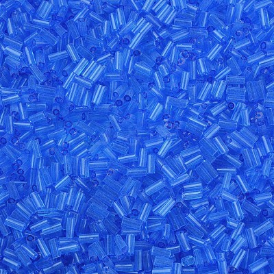 Transparent Glass Bugle Beads SEED-N005-001-C10-1