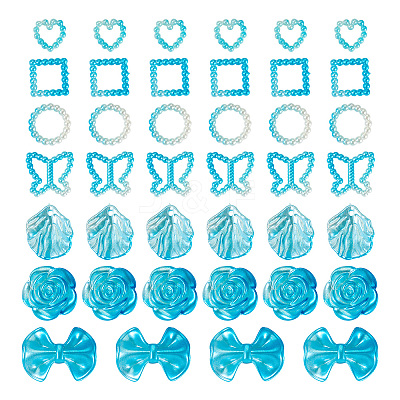 Opaque ABS Plastic Beads FIND-TAC0016-33B-1