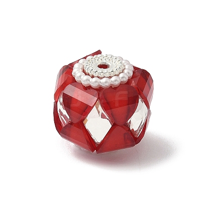Transparent Acrylic Beads CLAY-NH0003-04S-10-1