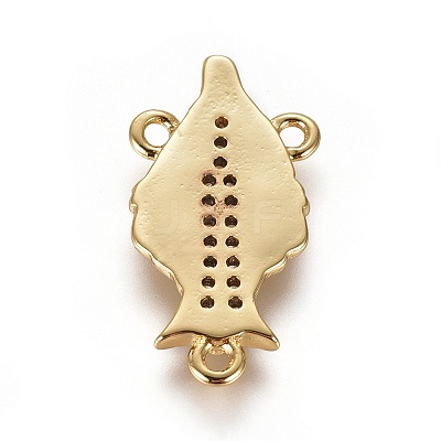 Brass Cubic Zirconia Chandelier Component Links ZIRC-F108-06G-1